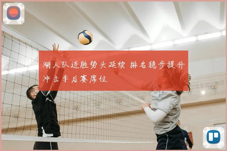 湖人队连胜势头延续 排名稳步提升冲击季后赛席位